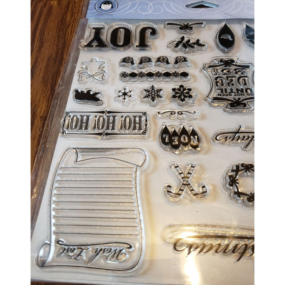 Fiskers Li'l Davis Designs Tis the Season Noel Set of 27 Clear Stamps - Picture 4 of 6